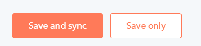 Save and Sync Button